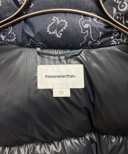 thisisneverthat（ディスイズネバーザット）thisisneverthat (ディスイズネバーザット) ダウンジャケット グレー サイズ:SIZE Lの古着・服飾アイテム
