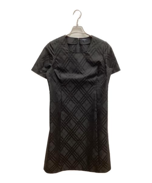 BURBERRY LONDON（バーバリーロンドン）BURBERRY LONDON (バーバリーロンドン) 半袖ワンピース ブラック サイズ:SIZE 13の古着・服飾アイテム