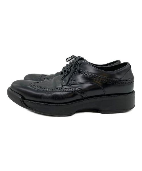Salvatore Ferragamo（サルヴァトーレ フェラガモ）Salvatore Ferragamo (サルヴァトーレ フェラガモ) レザーシューズ ブラック サイズ:SIZE 7の古着・服飾アイテム