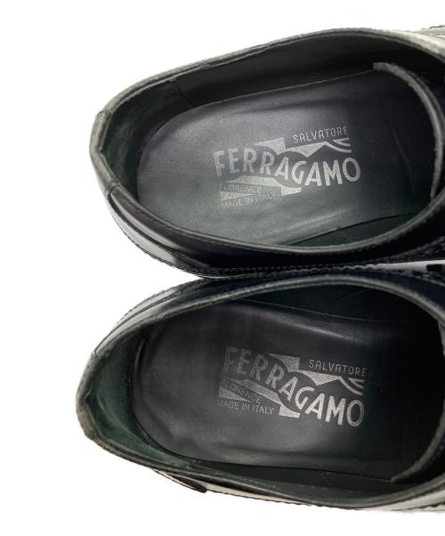 Salvatore Ferragamo（サルヴァトーレ フェラガモ）Salvatore Ferragamo (サルヴァトーレ フェラガモ) レザーシューズ ブラック サイズ:SIZE 7の古着・服飾アイテム