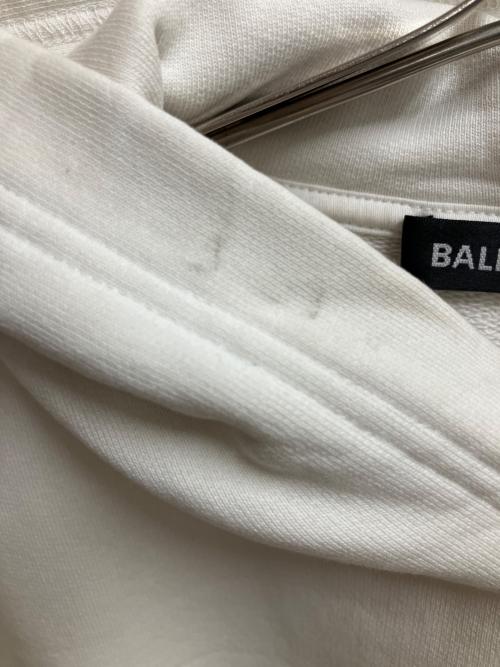BALENCIAGA（バレンシアガ）BALENCIAGA (バレンシアガ) バックロゴ プリント フーディ パーカー ホワイト サイズ:SIZE Sの古着・服飾アイテム