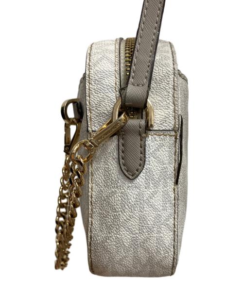 MICHAEL KORS（マイケルコース）MICHAEL KORS (マイケルコース) JET SET ITEM LG EW ZP CHAIN XBODY　ショルダーバッグ ホワイトの古着・服飾アイテム