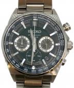 SEIKOセイコー）の古着「クロノグラフ 腕時計」｜グリーン