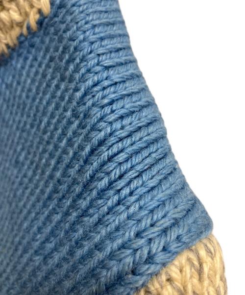 その他ブランド（ソノタブランド）その他ブランド (ソノタブランド) カウチンセーター 厚手ニット グレー×イエロー×ブルー サイズ:（記載なし）の古着・服飾アイテム
