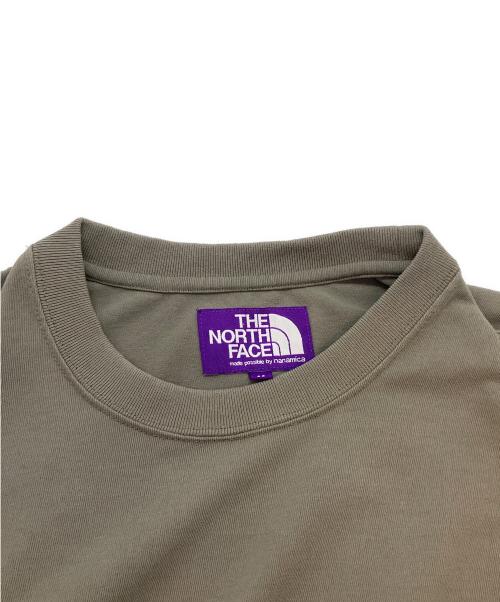 THE NORTHFACE PURPLELABEL（ザ・ノースフェイス パープルレーベル）THE NORTHFACE PURPLELABEL (ザ・ノースフェイス パープルレーベル) BEAMS (ビームス) 別注ロゴプリントTシャツ 半袖カットソー オリーブ サイズ:SIZE Mの古着・服飾アイテム