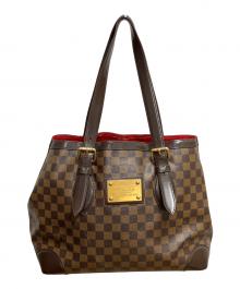 LOUIS VUITTON（ルイ ヴィトン）の古着「ダミエ ハムステッドPM　ハンドバッグ」｜ブラウン
