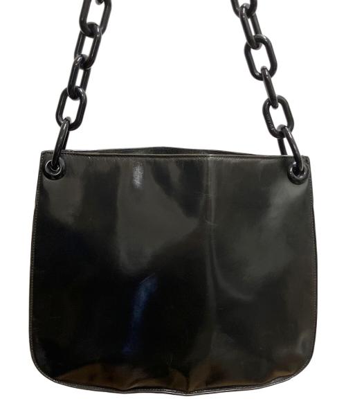 PRADA（プラダ）PRADA (プラダ) チェーンショルダーバッグ ブラックの古着・服飾アイテム
