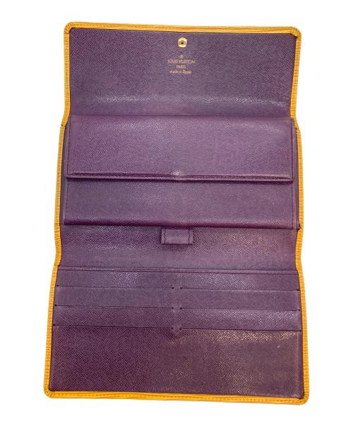 LOUIS VUITTON（ルイ ヴィトン）LOUIS VUITTON (ルイ ヴィトン) エピ ポルト トレゾール インターナショナル 長財布 イエロー×パープルの古着・服飾アイテム