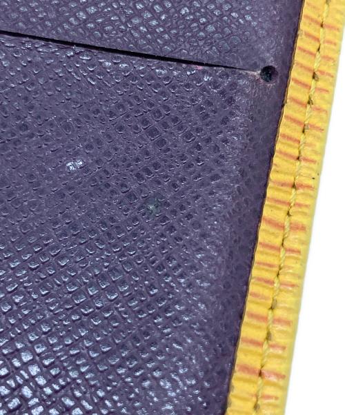 LOUIS VUITTON（ルイ ヴィトン）LOUIS VUITTON (ルイ ヴィトン) エピ ポルト トレゾール インターナショナル 長財布 イエロー×パープルの古着・服飾アイテム