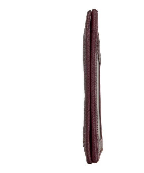 BVLGARI（ブルガリ）BVLGARI (ブルガリ) カードケース ワインレッドの古着・服飾アイテム