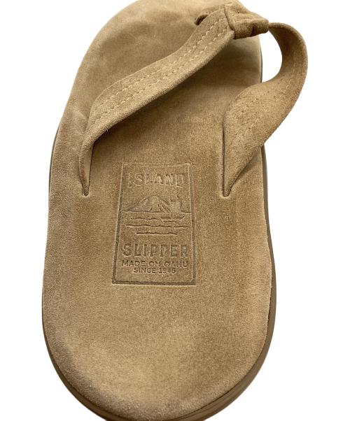 ISLAND SLIPPER（アイランドスリッパ）ISLAND SLIPPER (アイランドスリッパ) ビーチサンダル ベージュ サイズ:SIZE 27cmの古着・服飾アイテム