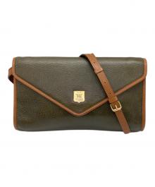 CELINE（セリーヌ）の古着「2WAYショルダーバッグ」｜グリーン×ブラウン
