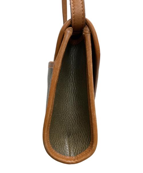 CELINE（セリーヌ）CELINE (セリーヌ) 2WAYショルダーバッグ グリーン×ブラウンの古着・服飾アイテム