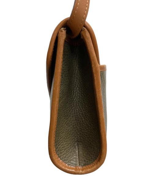 CELINE（セリーヌ）CELINE (セリーヌ) 2WAYショルダーバッグ グリーン×ブラウンの古着・服飾アイテム