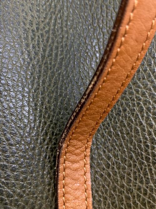 CELINE（セリーヌ）CELINE (セリーヌ) 2WAYショルダーバッグ グリーン×ブラウンの古着・服飾アイテム