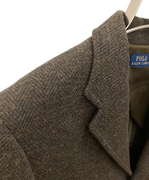 RALPH LAUREN（ラルフローレン）RALPH LAUREN (ラルフローレン) ウールジャケット グリーン×ブラウン サイズ:7号の古着・服飾アイテム