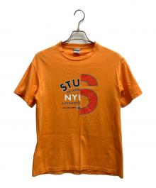 stussy（ステューシー）の古着「半袖Tシャツ」｜オレンジ