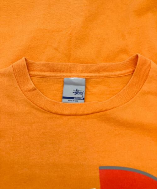 stussy（ステューシー）stussy (ステューシー) 半袖Tシャツ オレンジ サイズ:SIZE Mの古着・服飾アイテム