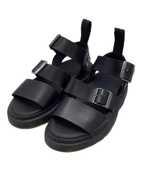 Dr.Martens（ドクターマーチン）Dr.Martens (ドクターマーチン) GRYPHON アンクルストラップサンダル ブラック サイズ:SIZE 22cmの古着・服飾アイテム
