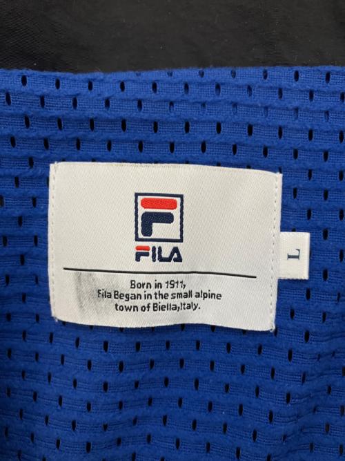 FILA（フィラ）FILA (フィラ) アノラックジャケット ナイロンジャケット ネイビー×パープル サイズ:SIZE Lの古着・服飾アイテム
