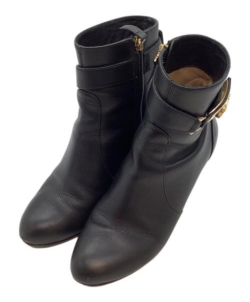 Salvatore Ferragamo（サルヴァトーレ フェラガモ）Salvatore Ferragamo (サルヴァトーレ フェラガモ) ショートブーツ ブラック サイズ:SIZE 22.5cmの古着・服飾アイテム