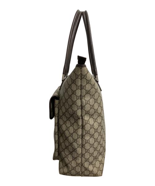 GUCCI（グッチ）GUCCI (グッチ) GG　トートバッグ ベージュ×ブラウンの古着・服飾アイテム