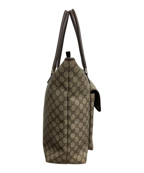 GUCCI（グッチ）GUCCI (グッチ) GG　トートバッグ ベージュ×ブラウンの古着・服飾アイテム