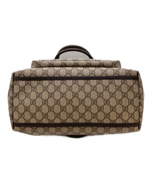 GUCCI（グッチ）GUCCI (グッチ) GG　トートバッグ ベージュ×ブラウンの古着・服飾アイテム