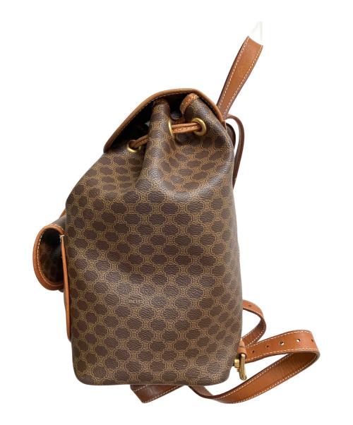 CELINE（セリーヌ）CELINE (セリーヌ) マカダム　リュック ブラウンの古着・服飾アイテム