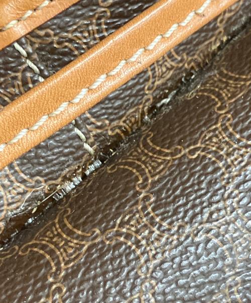 CELINE（セリーヌ）CELINE (セリーヌ) マカダム　リュック ブラウンの古着・服飾アイテム