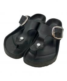BIRKENSTOCK×UNITED ARROWS（ビルケンシュトック×ユナイテッドアローズ）の古着「Gizeh ビックバックル サンダル」｜ブラック