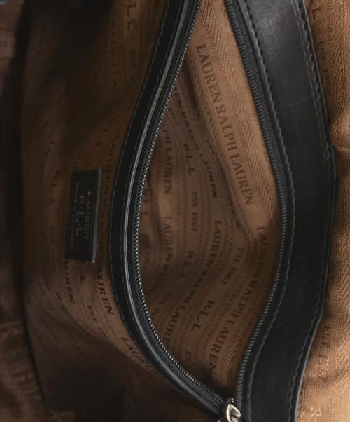 LAUREN RALPH LAUREN（ローレン ラルフ ローレン）LAUREN RALPH LAUREN (ローレン ラルフ ローレン) ショルダーバッグ ブラック×シルバーの古着・服飾アイテム