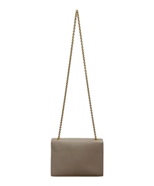 FURLA（フルラ）FURLA (フルラ) チェーンショルダーバッグ ピンクベージュの古着・服飾アイテム