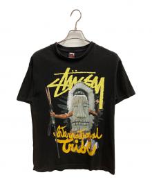 stussy（ステューシー）の古着「Totem Warrior Tee 半袖カットソー」｜ブラック