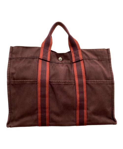 HERMES（エルメス）HERMES (エルメス) フールトゥMM ワインレッドの古着・服飾アイテム