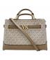 MICHAEL KORS（マイケルコース）の古着「MKシグネチャー　2WAYバッグ」｜アイボリー×ベージュ