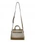 MICHAEL KORS (マイケルコース) MKシグネチャー　2WAYバッグ アイボリー×ベージュ：13000円
