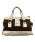 COACH (コーチ) ハンドバッグ アイボリー×ブラウン：17000円