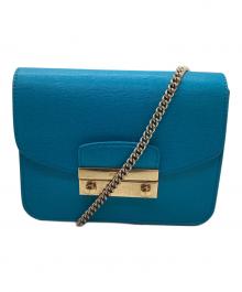 FURLA（フルラ）の古着「ショルダーバッグ」｜スカイブルー
