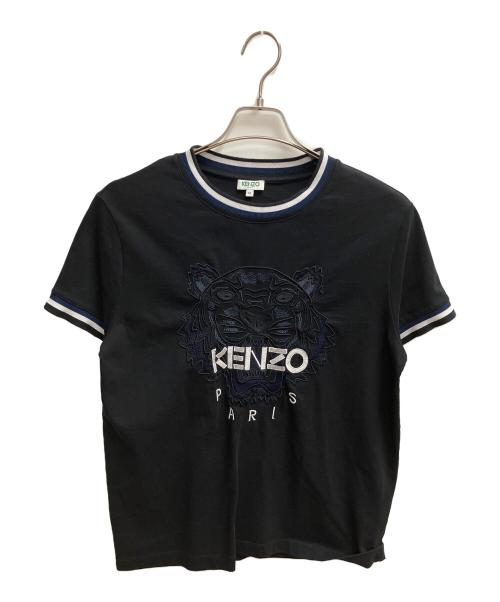 KENZO（ケンゾー）KENZO (ケンゾー) タイガー刺繍 半袖カットソー ブラック サイズ:SIZE Mの古着・服飾アイテム