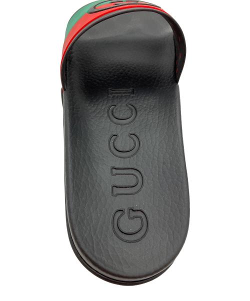 GUCCI（グッチ）GUCCI (グッチ) インター ロッキング G スライド サンダル ブラック サイズ:SIZE 26cmの古着・服飾アイテム