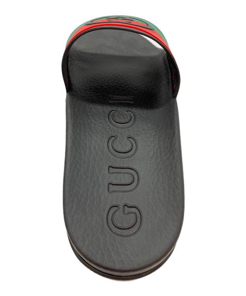 GUCCI（グッチ）GUCCI (グッチ) インター ロッキング G スライド サンダル ブラック サイズ:SIZE 26cmの古着・服飾アイテム