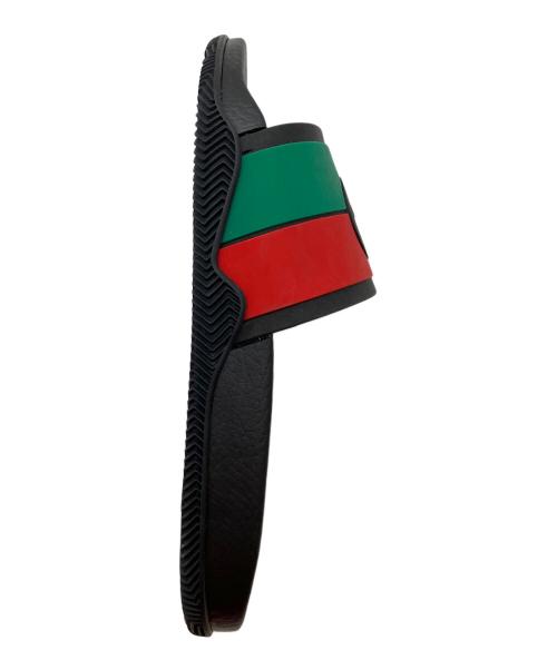 GUCCI（グッチ）GUCCI (グッチ) インター ロッキング G スライド サンダル ブラック サイズ:SIZE 26cmの古着・服飾アイテム