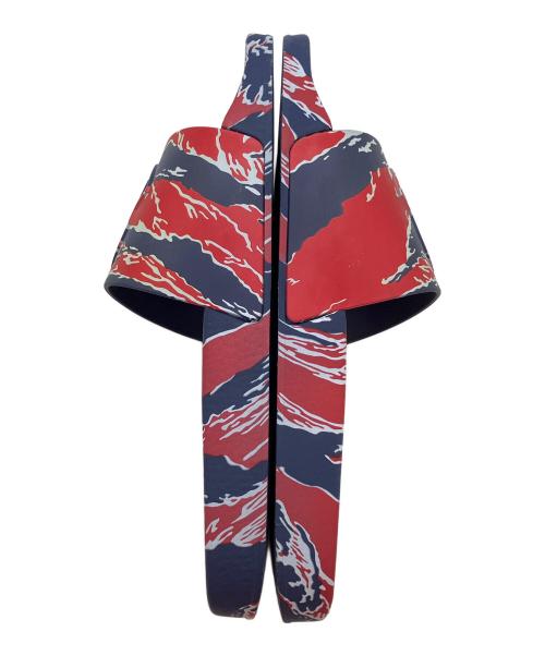 MONCLER（モンクレール）MONCLER (モンクレール) BASILE スライドサンダル ネイビー×レッド サイズ:SIZE 26cmの古着・服飾アイテム