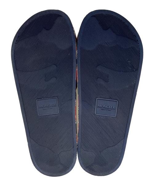 MONCLER（モンクレール）MONCLER (モンクレール) BASILE スライドサンダル ネイビー×レッド サイズ:SIZE 26cmの古着・服飾アイテム