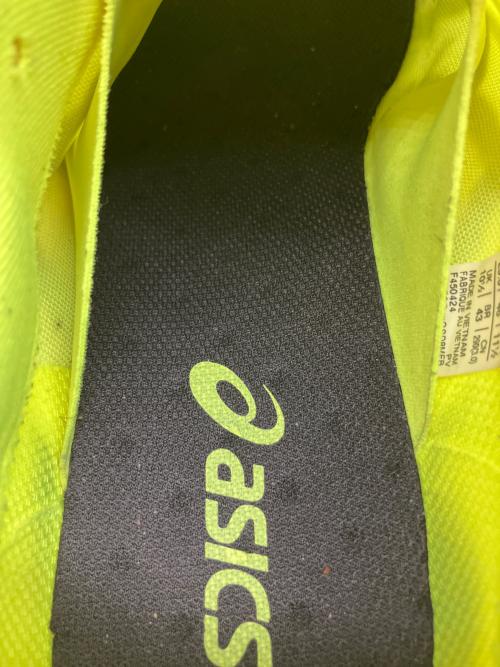 asics（アシックス）asics (アシックス) MAGIC SPEED 4 ランニングシューズ イエロー サイズ:	SIZE 29cmの古着・服飾アイテム