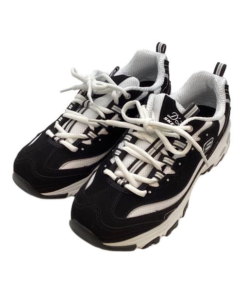 SKECHERS（スケッチャーズ）SKECHERS (スケッチャーズ) ディーライツ ビッゲスト ファン ローカットスニーカー ブラック×ホワイト サイズ:SIZE 25cmの古着・服飾アイテム