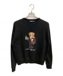 POLO RALPH LAUREN（ポロ・ラルフローレン）の古着「ポロベア スウェット」｜ブラック