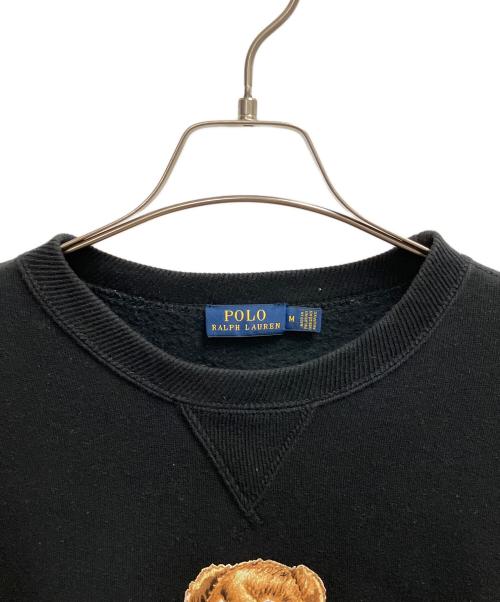 POLO RALPH LAUREN（ポロ・ラルフローレン）POLO RALPH LAUREN (ポロ・ラルフローレン) ポロベア スウェット ブラック サイズ:SIZE Mの古着・服飾アイテム