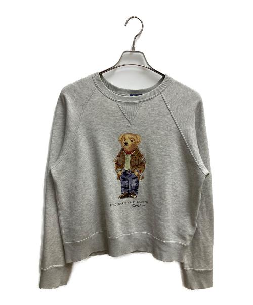 POLO RALPH LAUREN（ポロ・ラルフローレン）POLO RALPH LAUREN (ポロ・ラルフローレン) ポロベア　スウェット グレー サイズ:SIZE Mの古着・服飾アイテム